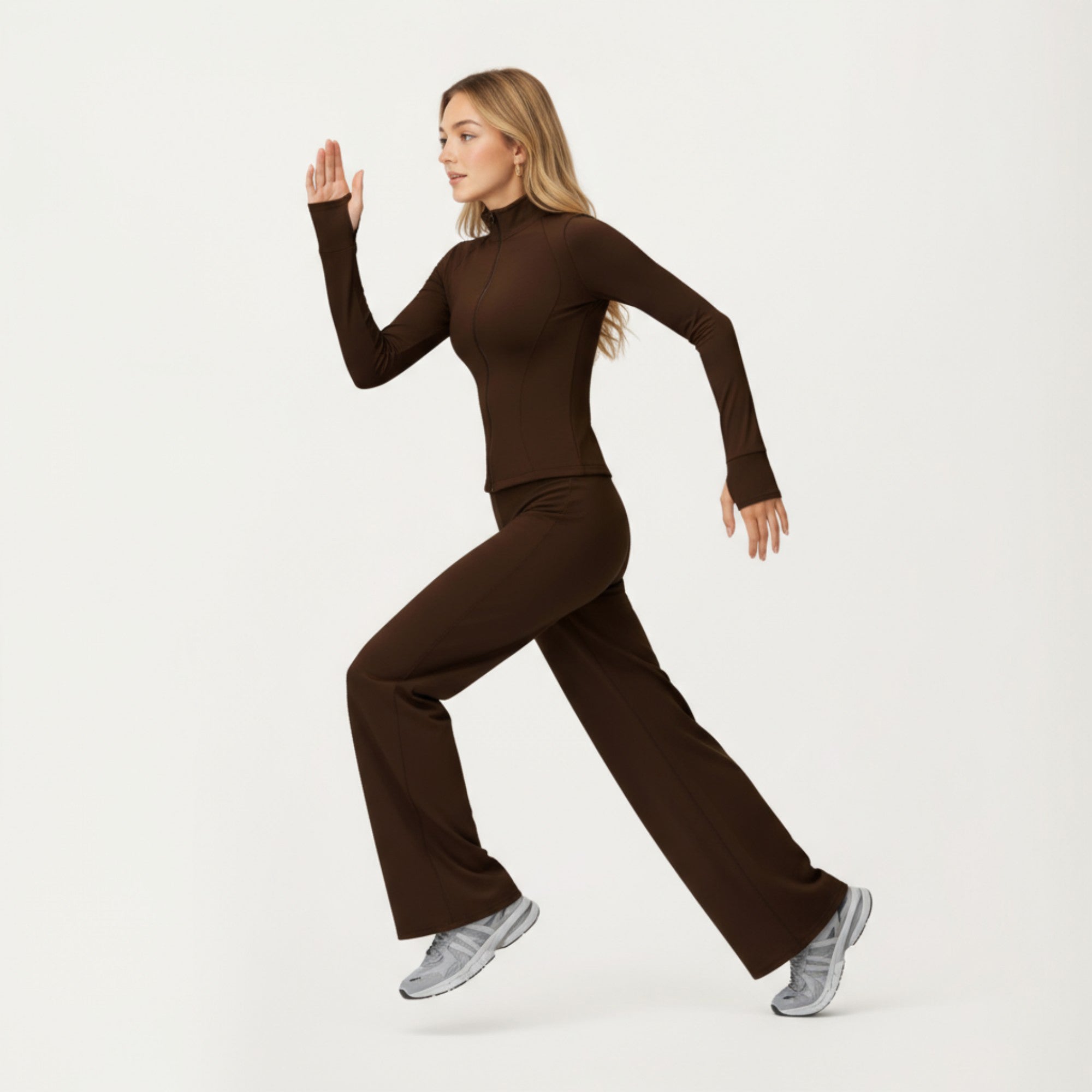 Anna-Kaci Active Women's High Waist Wide Leg Athletic Pants with Smooth Stretch Fabric and Relaxed Contoured Fit for Everyday Movement Comfort