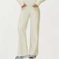 Anna-Kaci Active Women's High Waist Wide Leg Athletic Pants with Smooth Stretch Fabric and Relaxed Contoured Fit for Everyday Movement Comfort