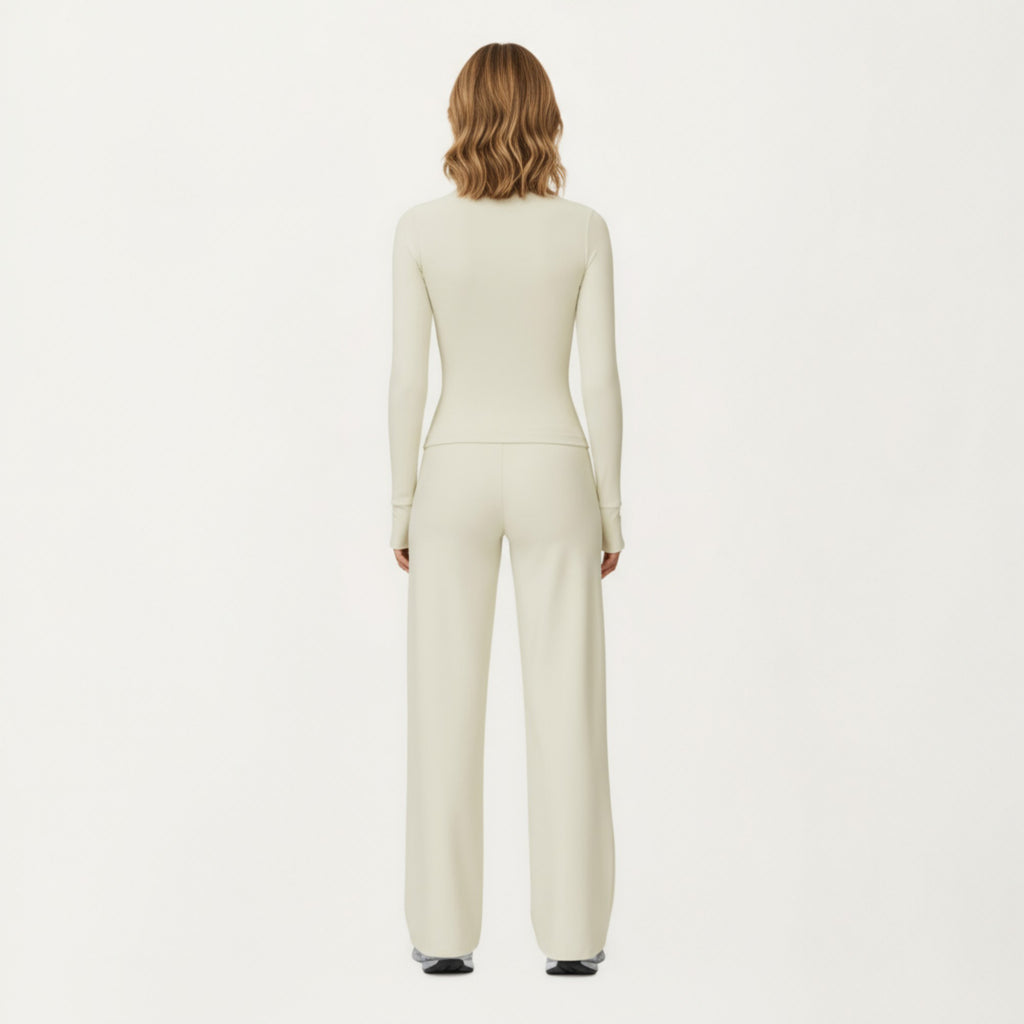 Anna-Kaci Active Women's High Waist Wide Leg Athletic Pants with Smooth Stretch Fabric and Relaxed Contoured Fit for Everyday Movement Comfort