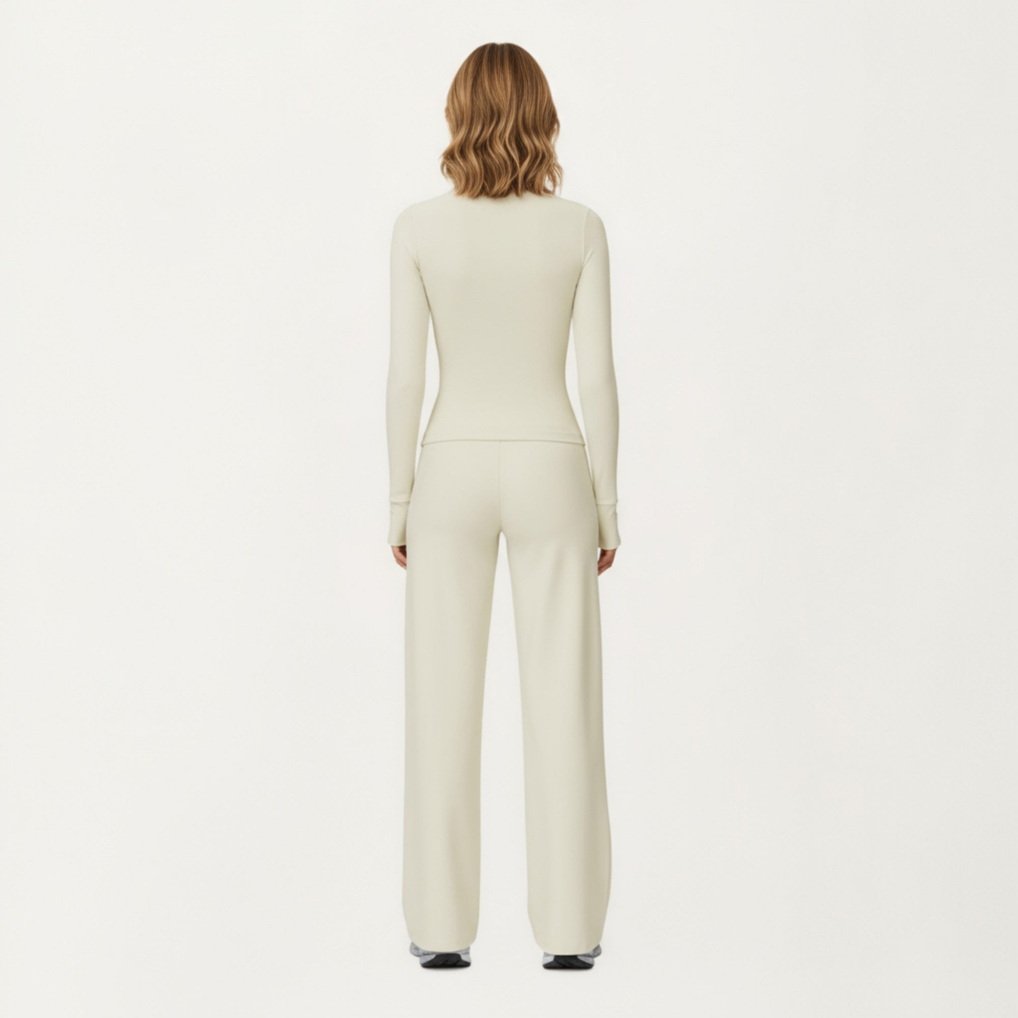 Anna-Kaci Active Women's High Waist Wide Leg Athletic Pants with Smooth Stretch Fabric and Relaxed Contoured Fit for Everyday Movement Comfort