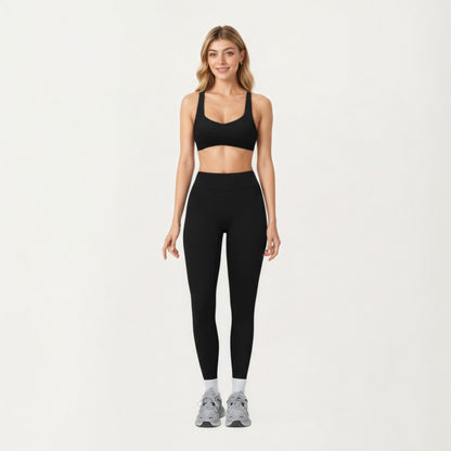 Anna-Kaci Active Women's High Waist Seamless Athletic Leggings with Smooth Stretch Fabric and Contoured Fit for Streamlined Everyday Comfort