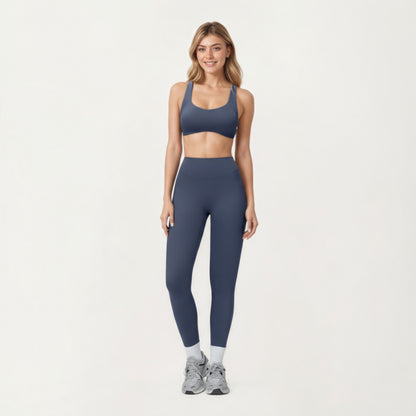 Anna-Kaci Active Women's High Waist Seamless Athletic Leggings with Smooth Stretch Fabric and Contoured Fit for Streamlined Everyday Comfort