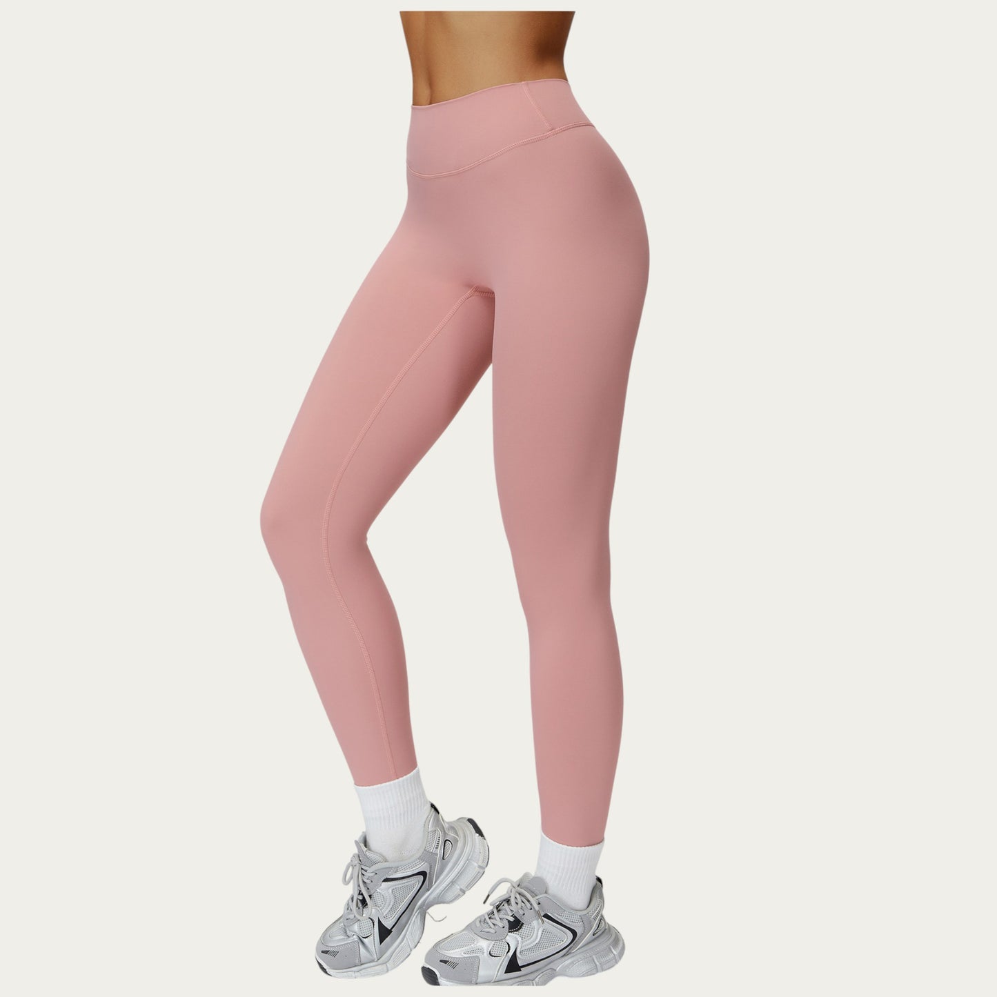 Anna-Kaci Active Women's High Waist Seamless Athletic Leggings with Smooth Stretch Fabric and Contoured Fit for Streamlined Everyday Comfort