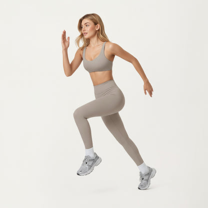 Anna-Kaci Active Women's High Waist Seamless Athletic Leggings with Smooth Stretch Fabric and Contoured Fit for Streamlined Everyday Comfort