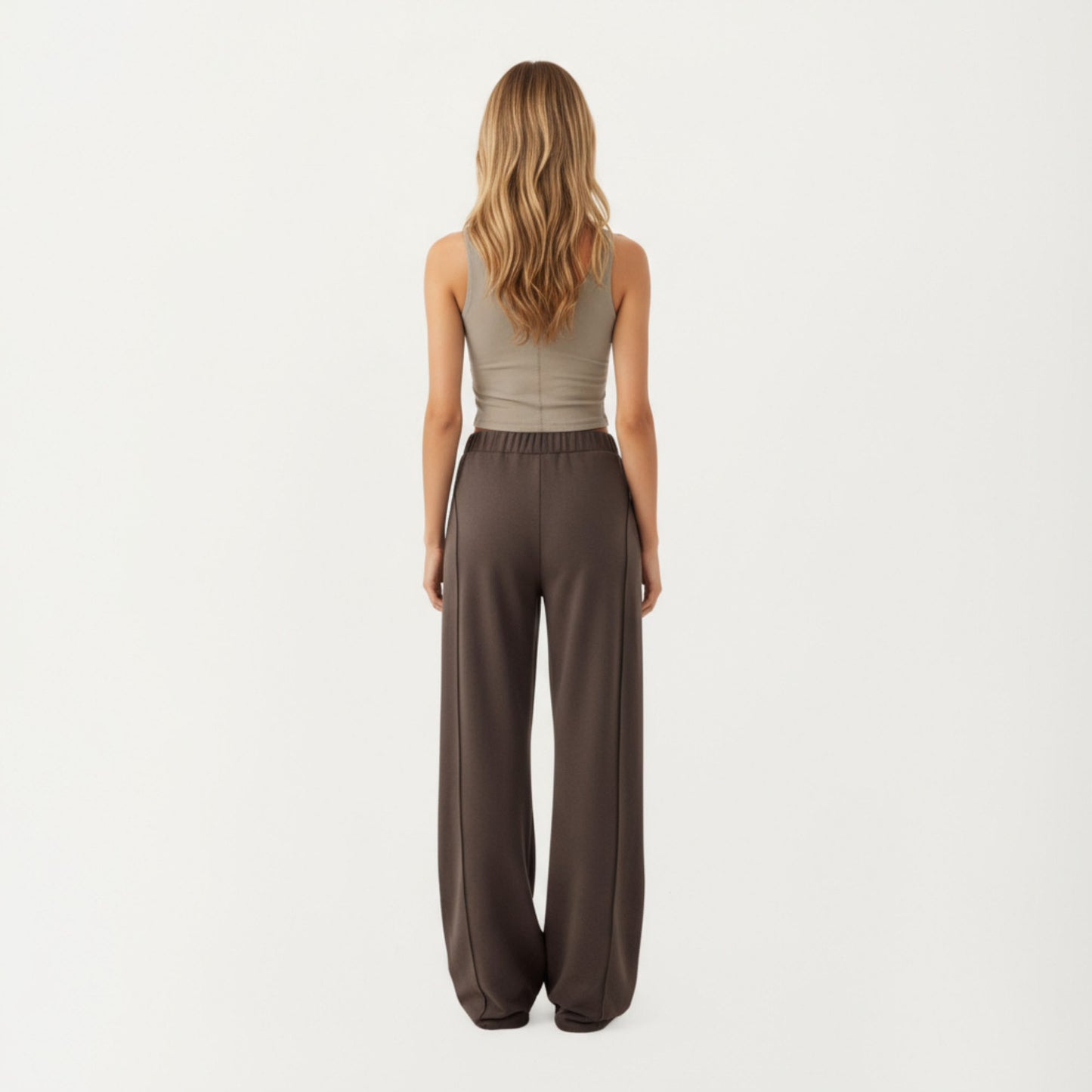 Anna-Kaci Active Women¡¯s Ribbed Cropped Active Tank Top with Soft Stretch Fabric Scoop Neckline Contoured Seam Detail