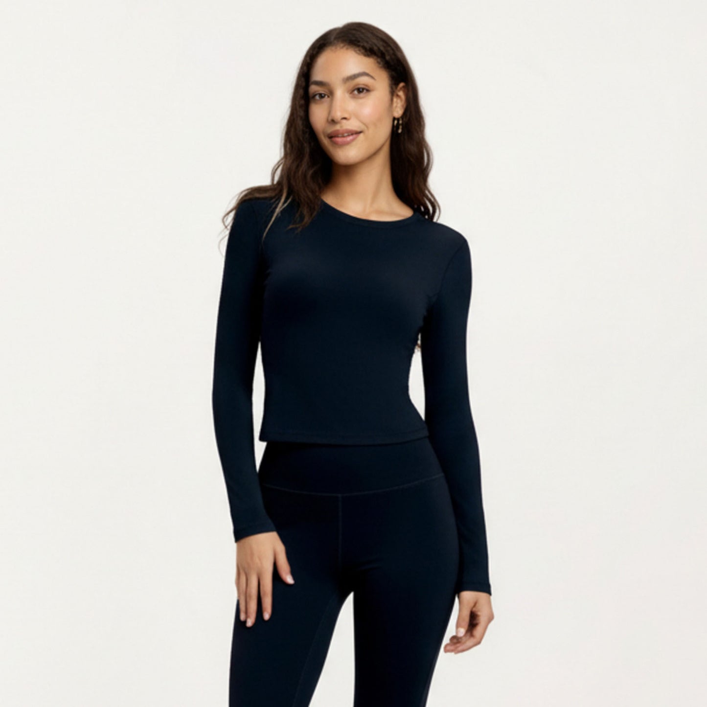 Anna-Kaci Active Women¡¯s Long Sleeve Fitted Active Top with Smooth Stretch Fabric Contoured Seaming