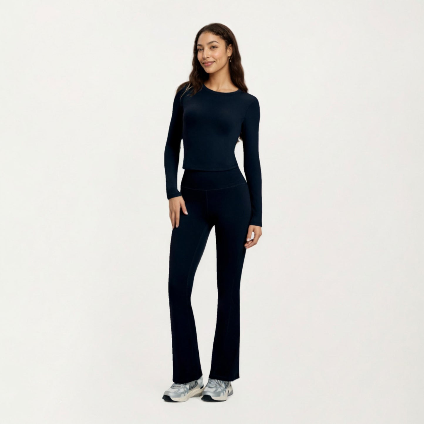 Anna-Kaci Active Women¡¯s Long Sleeve Fitted Active Top with Smooth Stretch Fabric Contoured Seaming