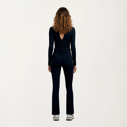 Anna-Kaci Active Women¡¯s Long Sleeve Fitted Active Top with Smooth Stretch Fabric Contoured Seaming