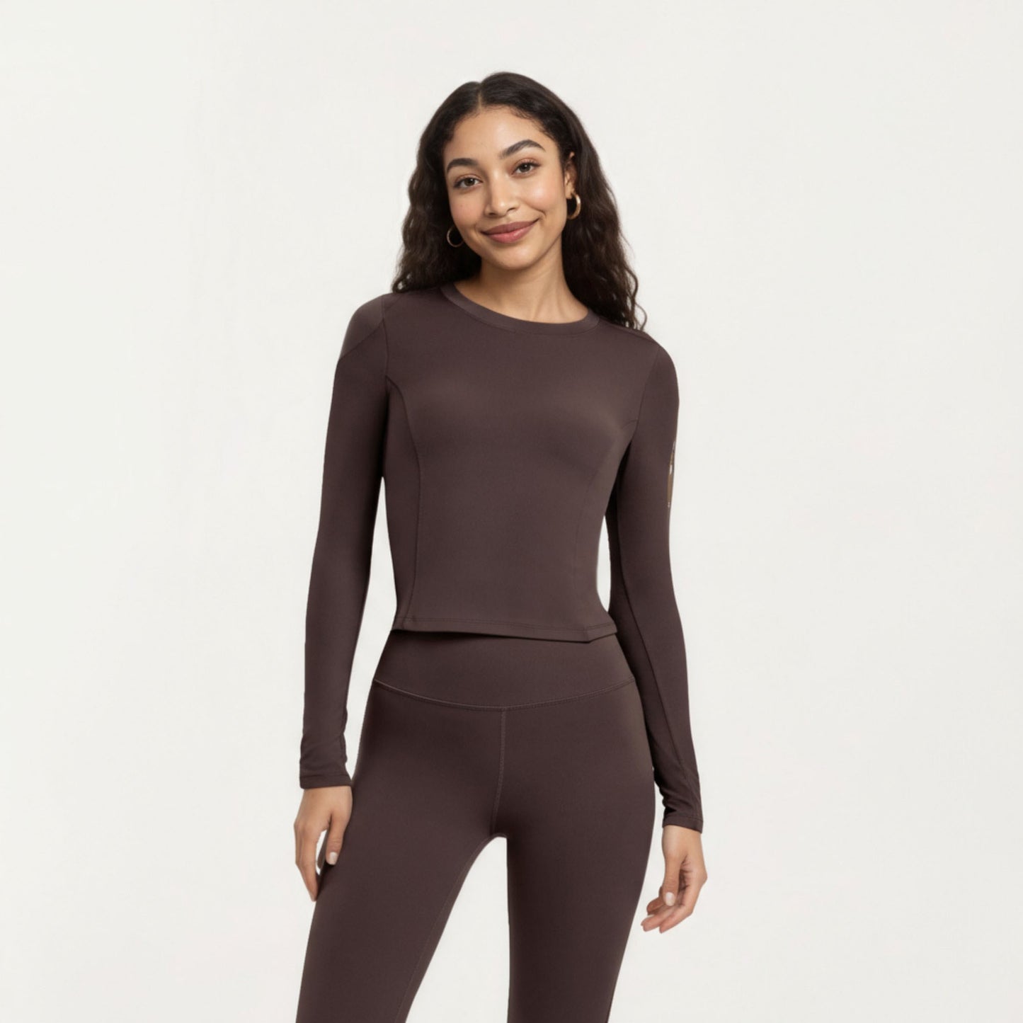 Anna-Kaci Active Women¡¯s Long Sleeve Fitted Active Top with Smooth Stretch Fabric Contoured Seaming