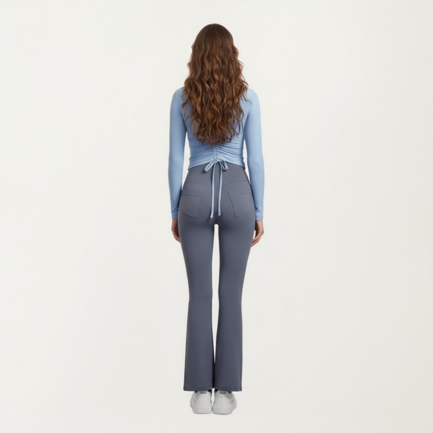 Anna-Kaci Active Women¡¯s Long Sleeve Fitted Active Top with Smooth Stretch Fabric Contoured Seaming