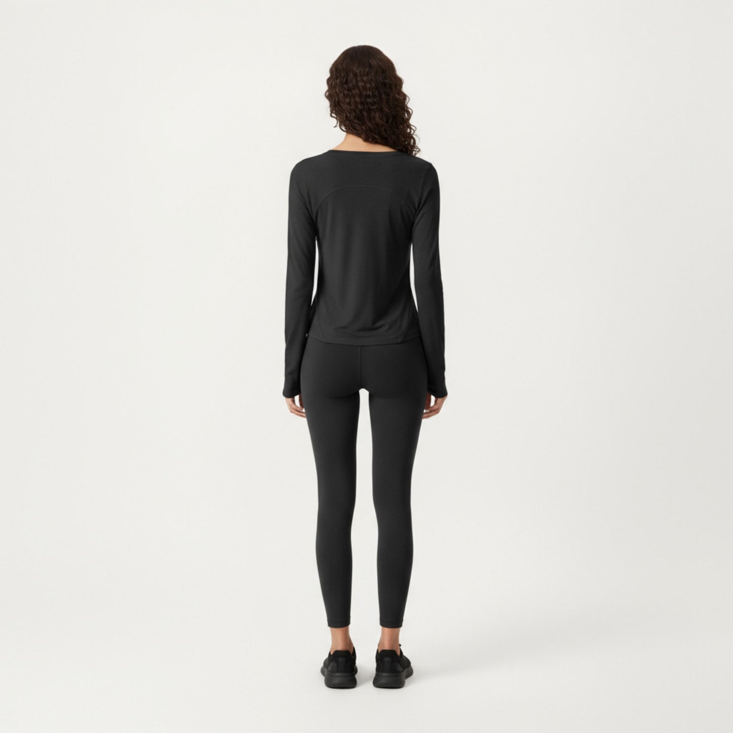 Anna-Kaci Active Women¡¯s Long Sleeve Active Top with Soft Stretch Fabric Crew Neckline Clean Minimal Silhouette