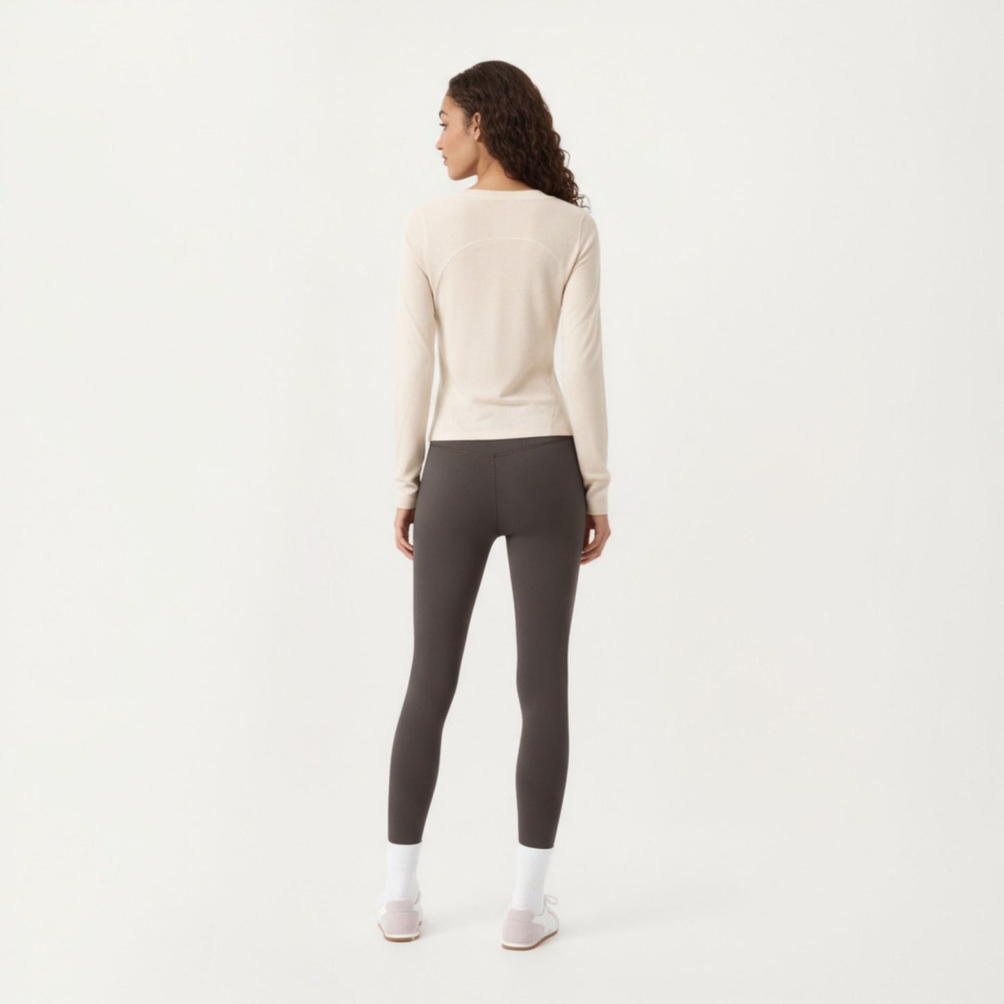 Anna-Kaci Active Women¡¯s Long Sleeve Active Top with Soft Stretch Fabric Crew Neckline Clean Minimal Silhouette