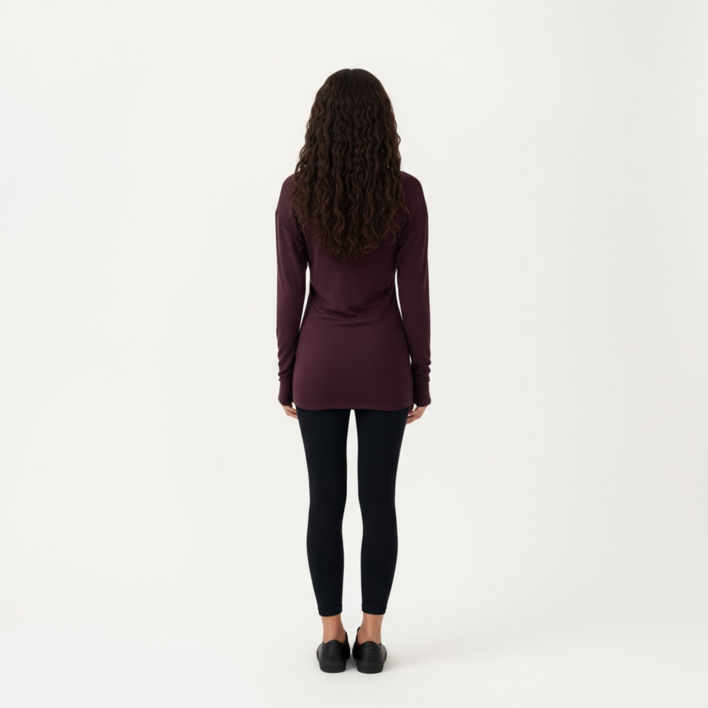 Anna-Kaci Active Women¡¯s Off Shoulder Long Sleeve Top with Soft Stretch Fabric Relaxed Draped Fit and Extended Hemline