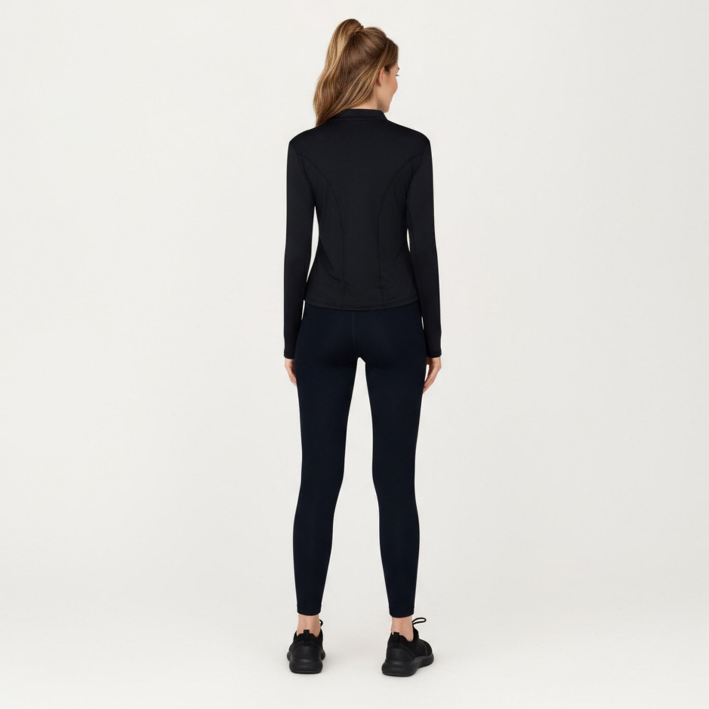 Anna-Kaci Active Women¡¯s Long Sleeve Active Top with High Neck Half Zip Front Smooth Stretch Fabric and Contoured Fit
