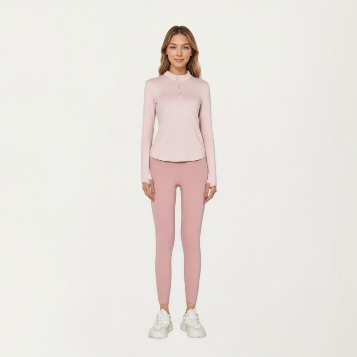 Anna-Kaci Active Women¡¯s Long Sleeve Active Top with High Neck Half Zip Front Smooth Stretch Fabric and Contoured Fit