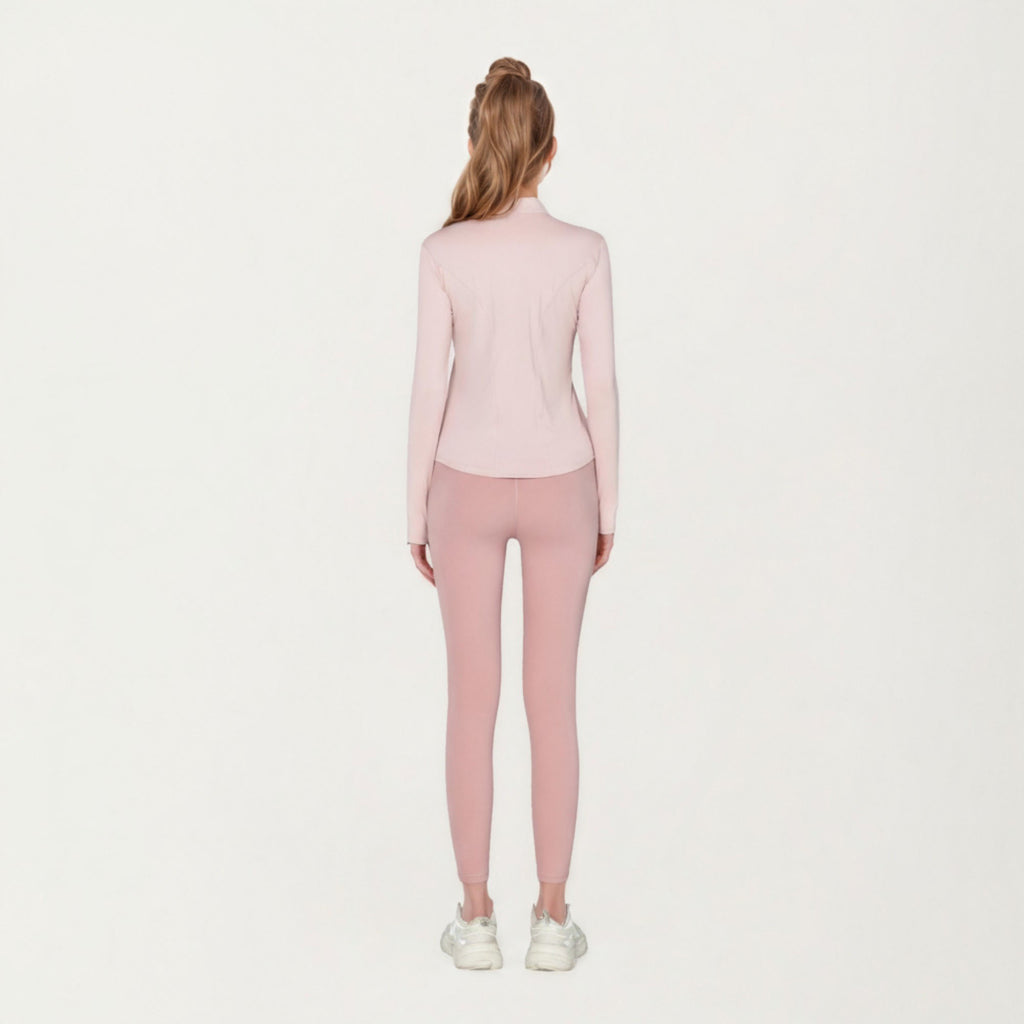 Anna-Kaci Active Women¡¯s Long Sleeve Active Top with High Neck Half Zip Front Smooth Stretch Fabric and Contoured Fit