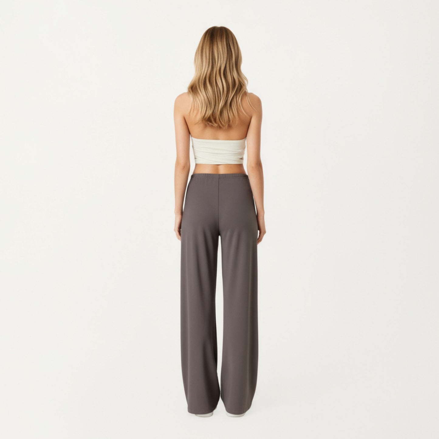 Anna-Kaci Active Women¡¯s High Waist Wide Leg Lounge Pants with Soft Stretch Fabric Adjustable Drawstring Waistband