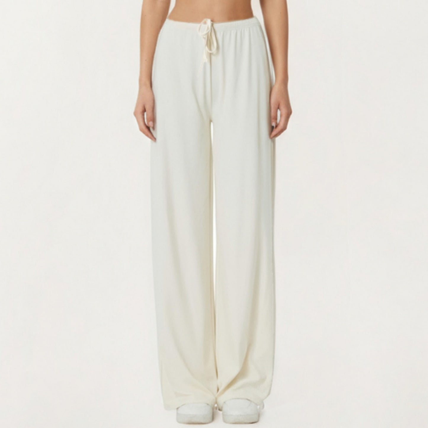 Anna-Kaci Active Women¡¯s High Waist Wide Leg Lounge Pants with Soft Stretch Fabric Adjustable Drawstring Waistband