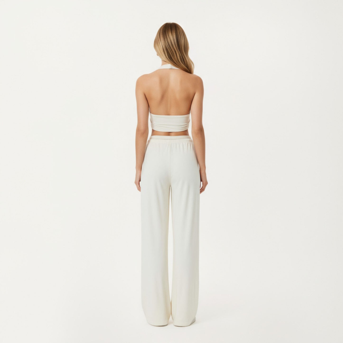 Anna-Kaci Active Women¡¯s High Waist Wide Leg Lounge Pants with Soft Stretch Fabric Adjustable Drawstring Waistband