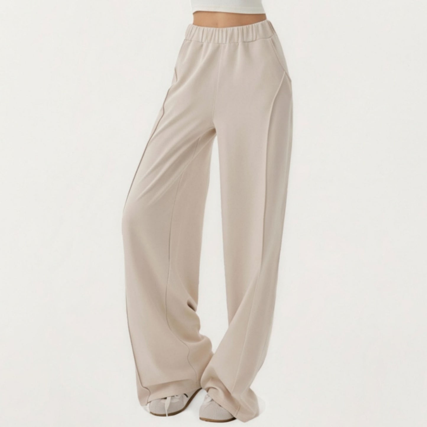 Anna-Kaci Active Women¡¯s High Waist Wide Leg Pants with Soft Stretch Fabric Relaxed Flowing Silhouette
