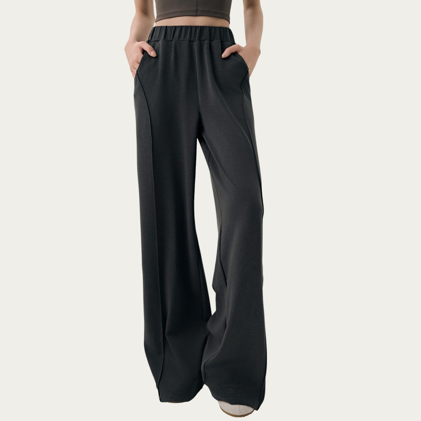 Anna-Kaci Active Women¡¯s High Waist Wide Leg Pants with Soft Stretch Fabric Relaxed Flowing Silhouette