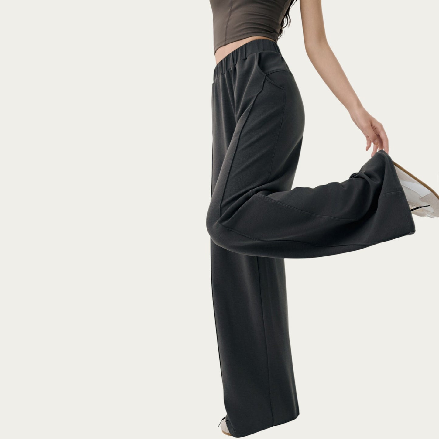 Anna-Kaci Active Women¡¯s High Waist Wide Leg Pants with Soft Stretch Fabric Relaxed Flowing Silhouette