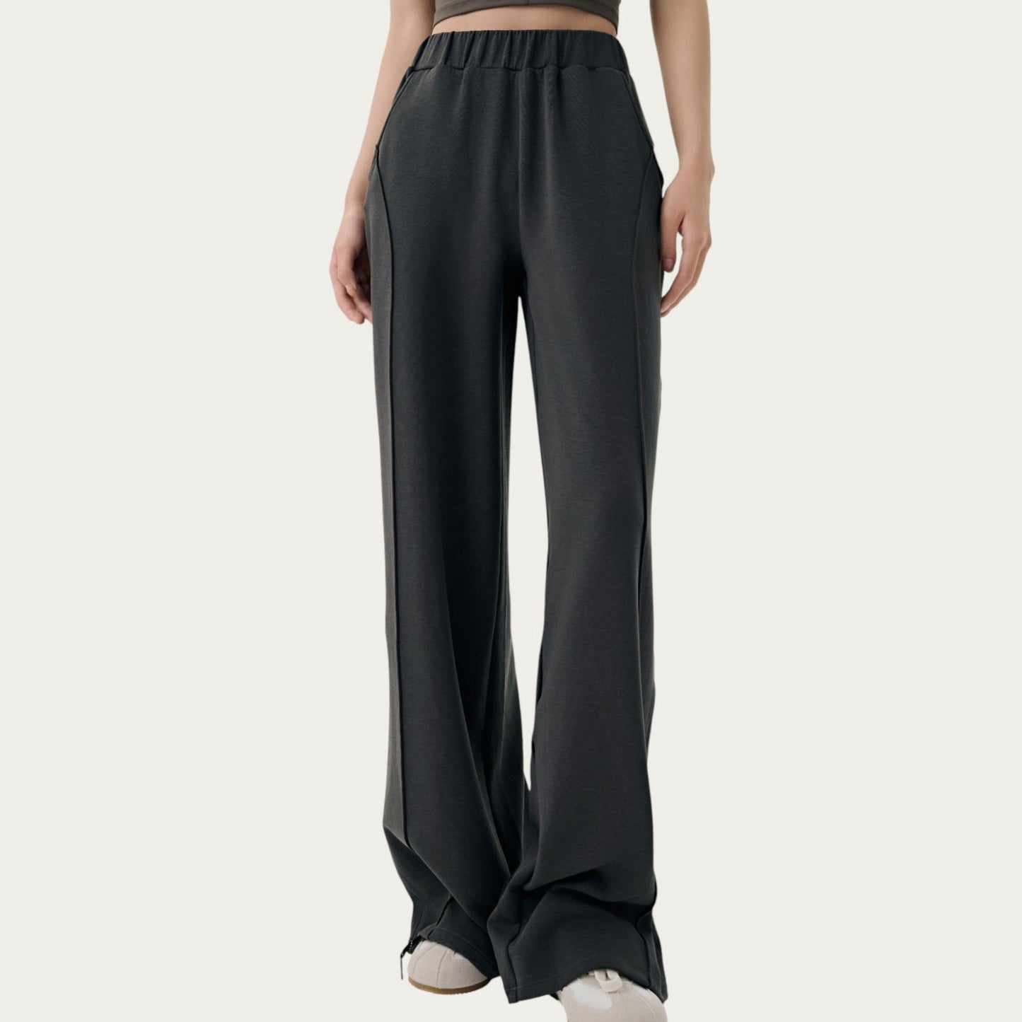 Anna-Kaci Active Women¡¯s High Waist Wide Leg Pants with Soft Stretch Fabric Relaxed Flowing Silhouette