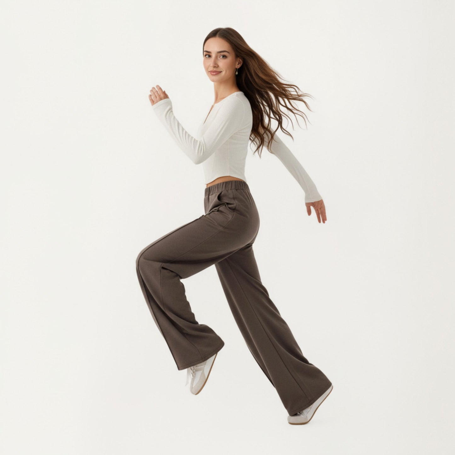 Anna-Kaci Active Women¡¯s High Waist Wide Leg Pants with Soft Stretch Fabric Relaxed Flowing Silhouette