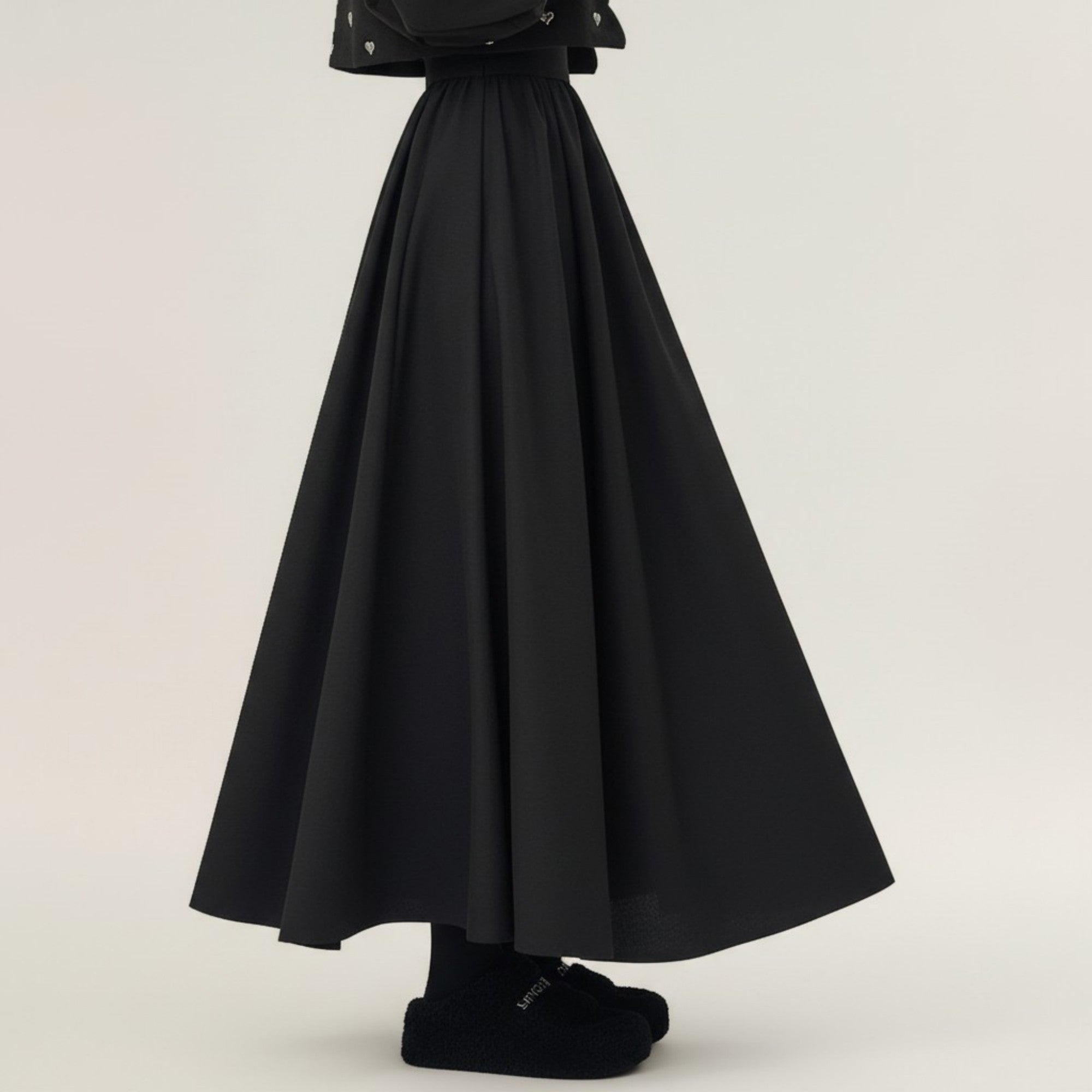 Anna-Kaci Women's Full Maxi Skirt with Wide Smooth Waistband and Flowing Voluminous Silhouette for Soft Elegant Movement