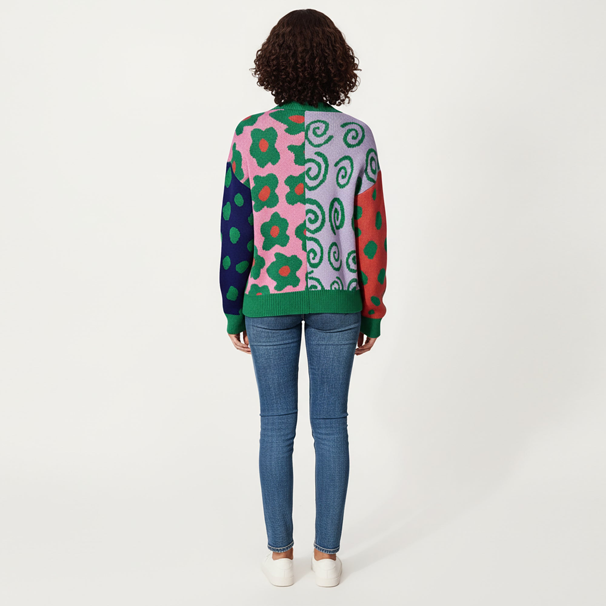Anna-Kaci Women's Multi Pattern Open Front Cardigan with Long Sleeves, Soft Knit Texture and Comfortable Relaxed Layering Fit