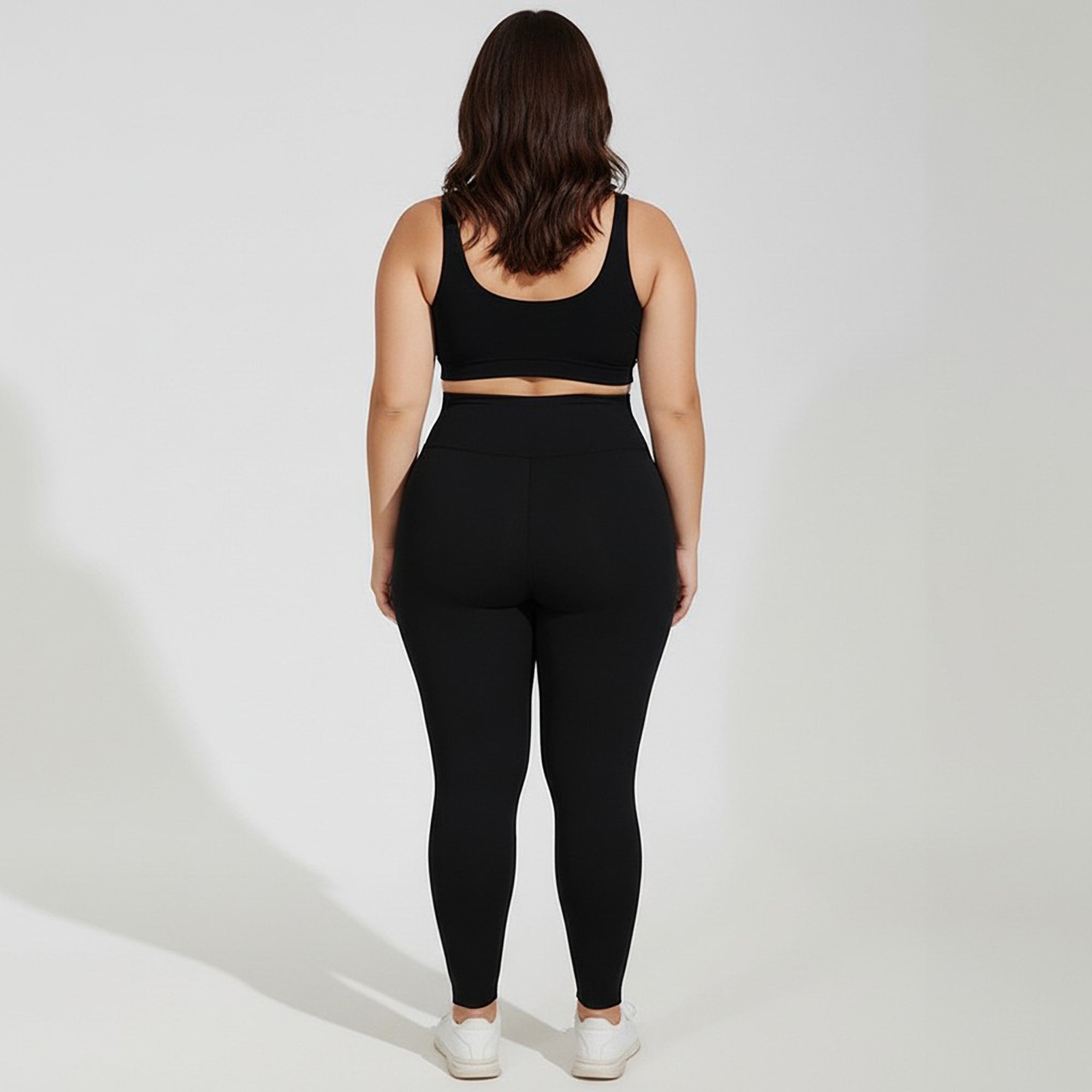 Anna-Kaci Women's High Waist Stretch Leggings with Wide Waistband Smooth Compression Fit and Full Length Silhouette