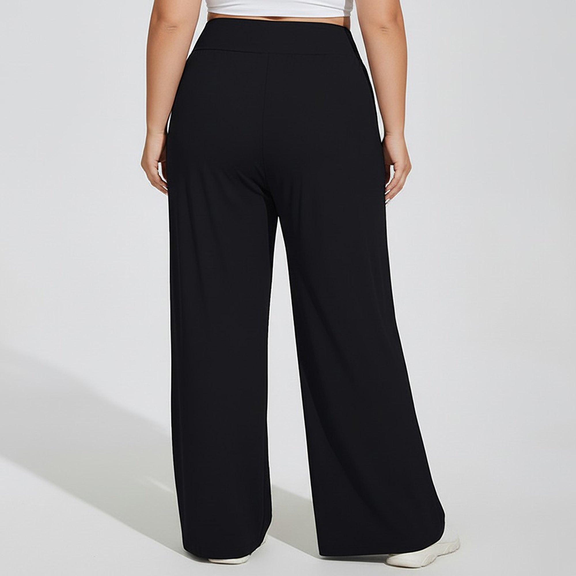 Anna-Kaci Women's High Waist Wide Leg Lounge Pants with Soft Stretch Fabric Relaxed Fit and Flowing Full Length Design
