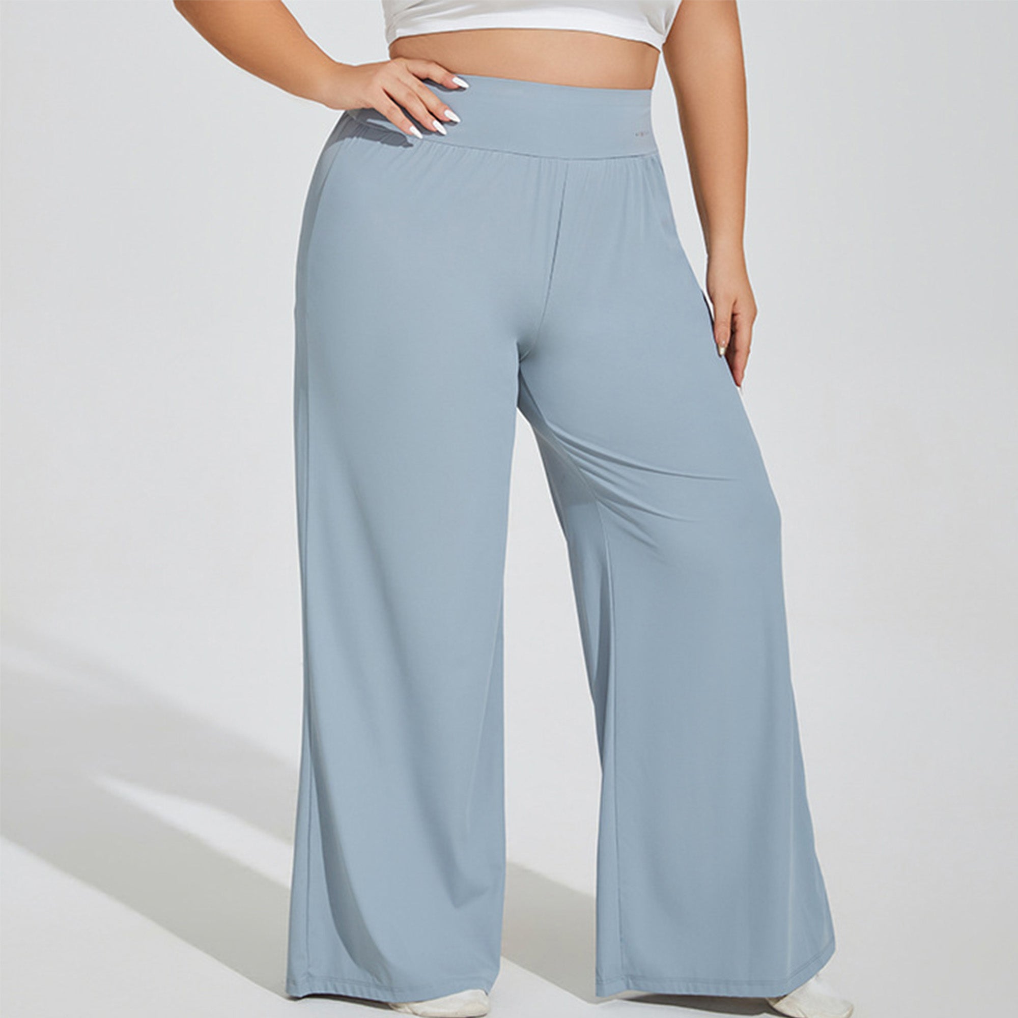 Anna-Kaci Women's High Waist Wide Leg Lounge Pants with Soft Stretch Fabric Relaxed Fit and Flowing Full Length Design