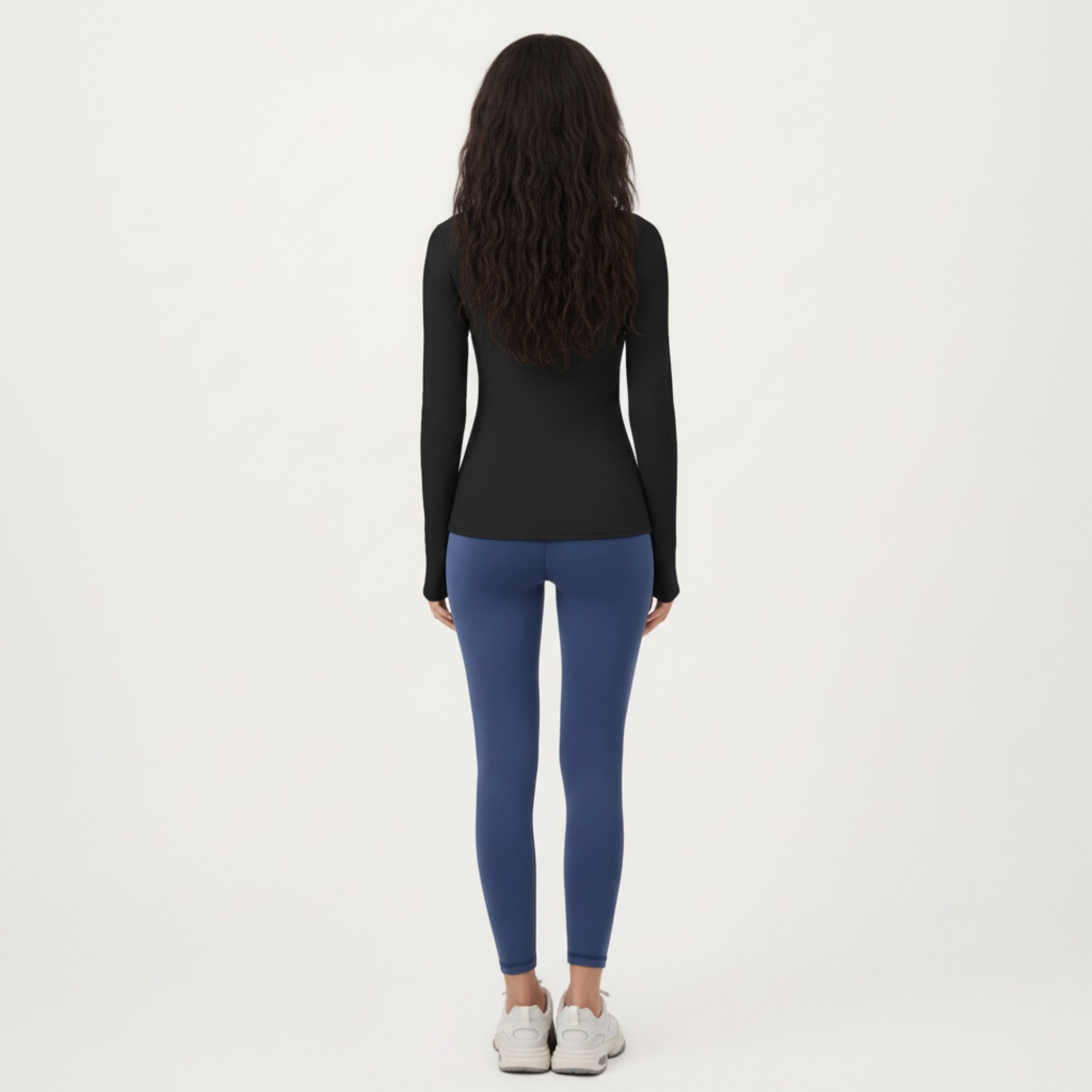 Anna-Kaci Active Women's Long Sleeve Fitted Stretch Knit Performance Top
