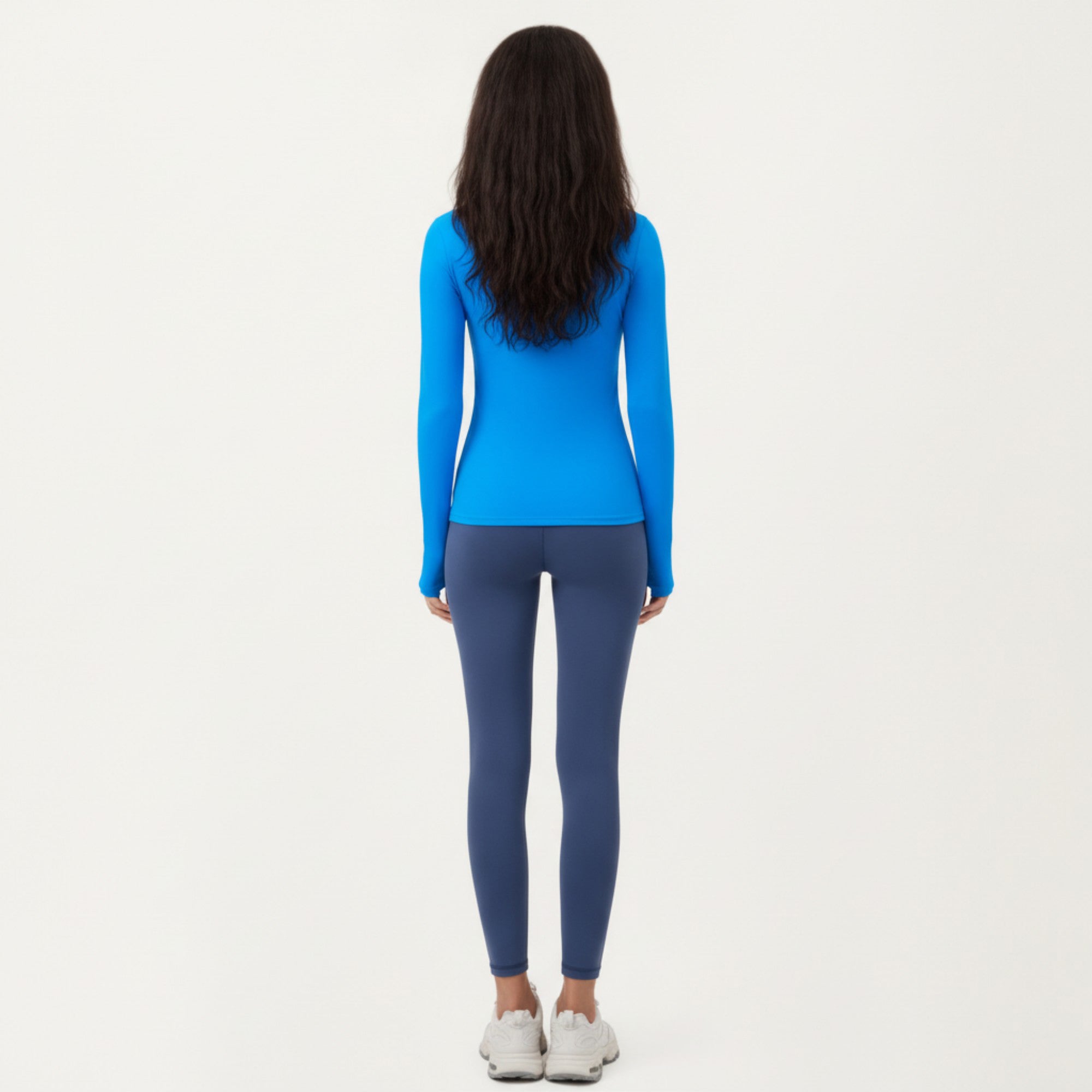 Anna-Kaci Active Women's Long Sleeve Fitted Stretch Knit Performance Top