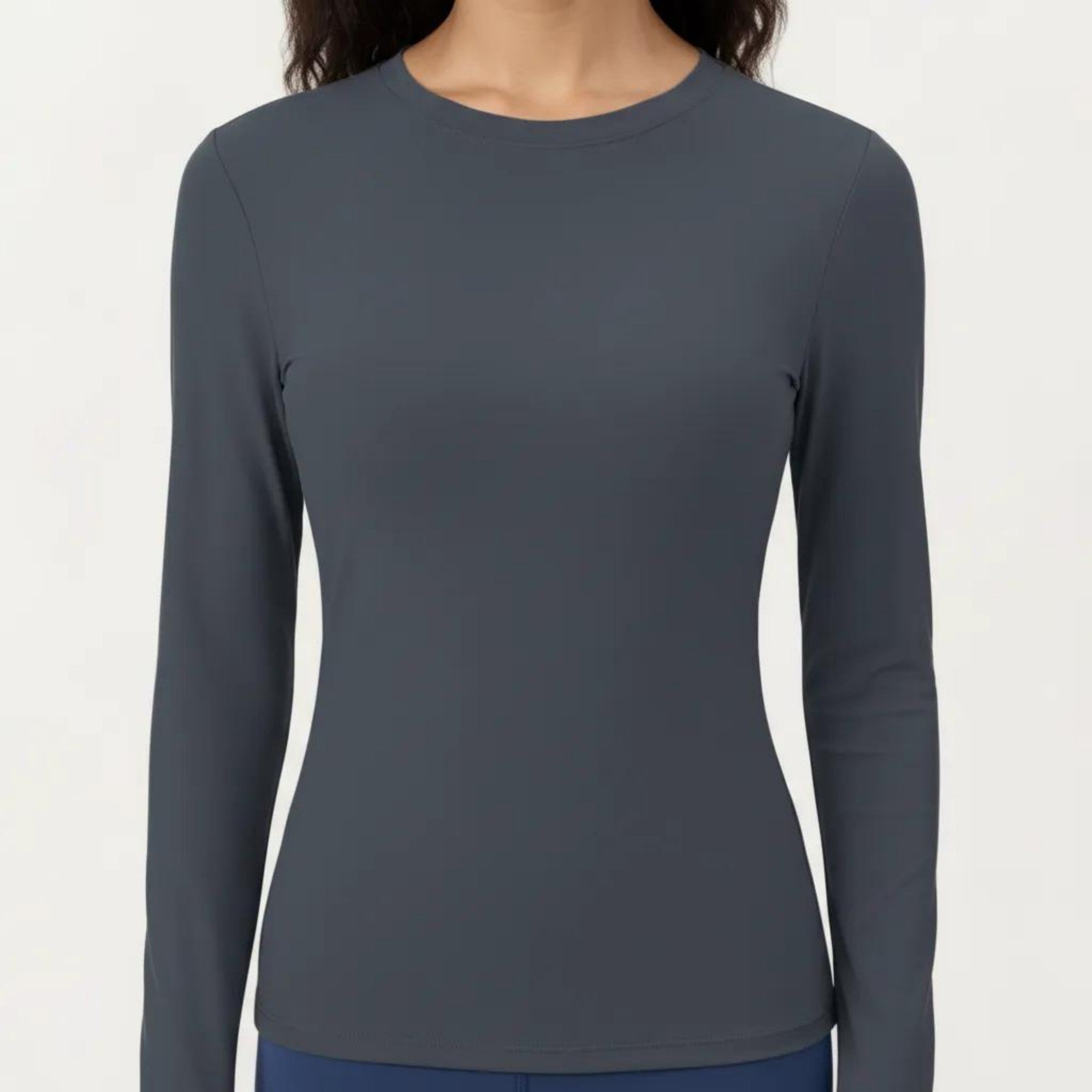 Anna-Kaci Active Women's Long Sleeve Fitted Stretch Knit Performance Top
