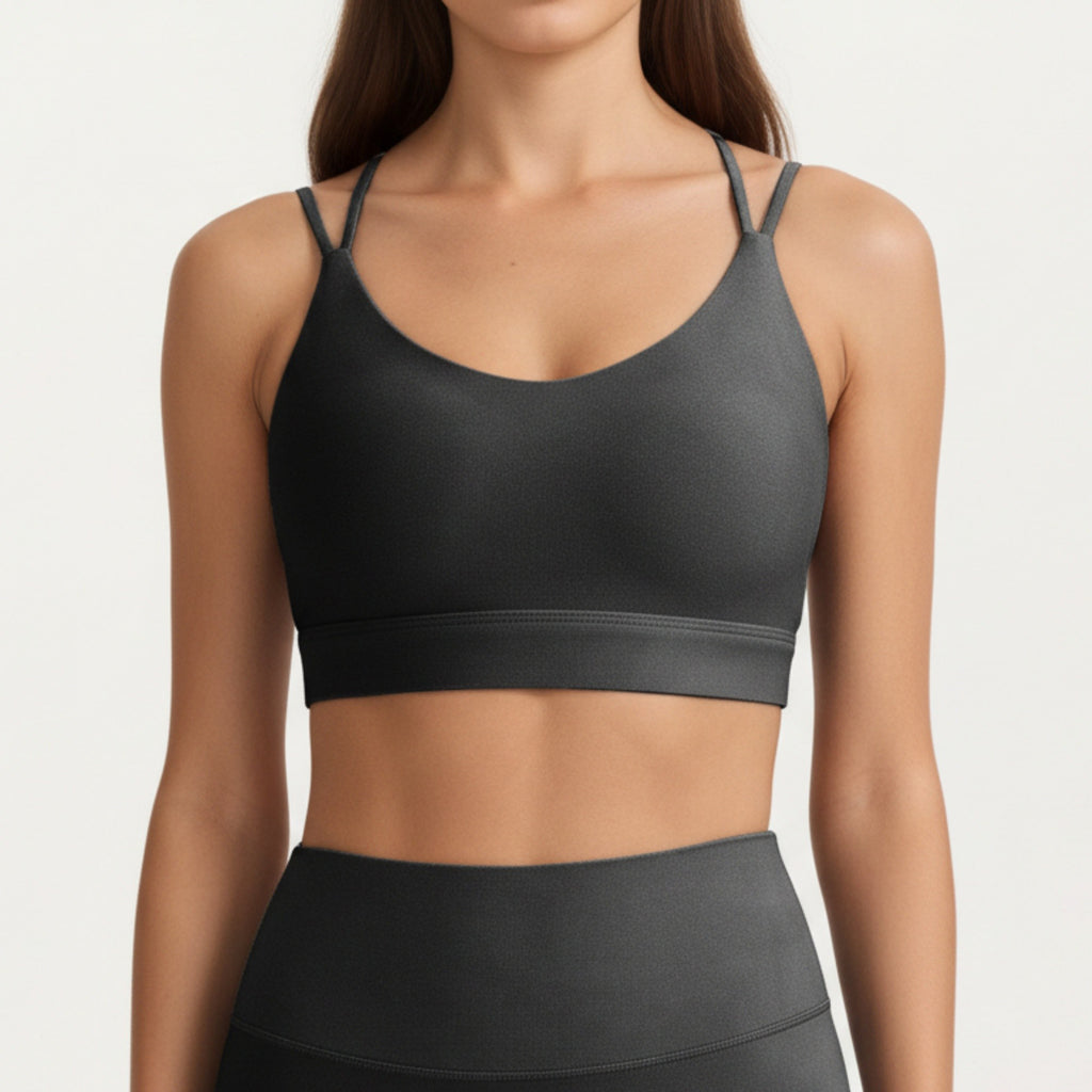 Anna-Kaci Active Women's Strappy Back Low Impact Sports Bra