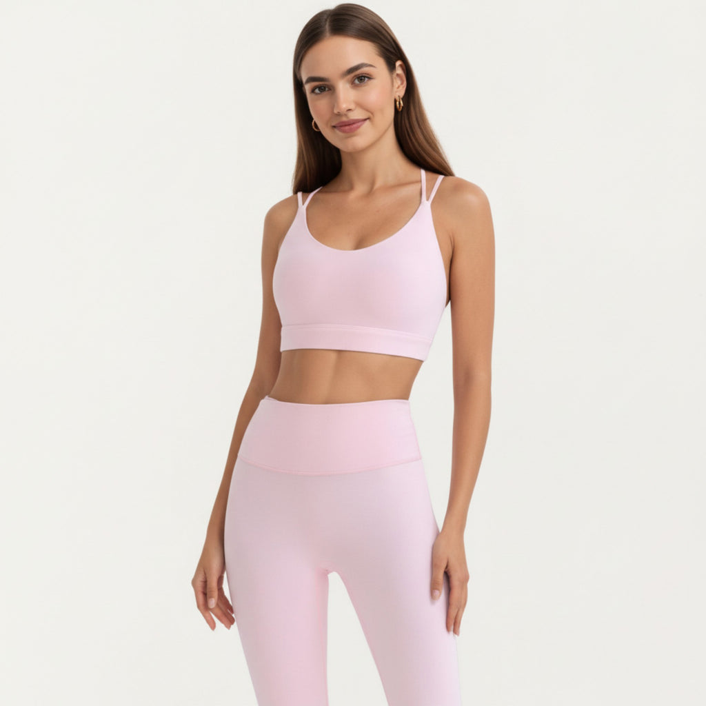 Anna-Kaci Active Women's Strappy Back Low Impact Sports Bra