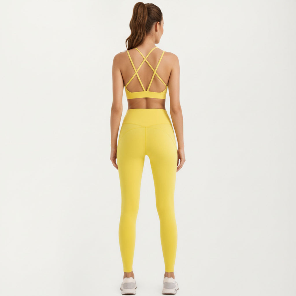Anna-Kaci Active Women's Strappy Back Low Impact Sports Bra