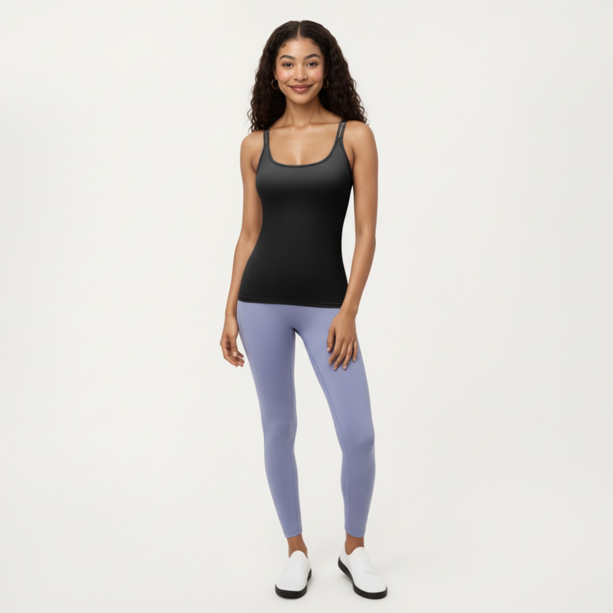 Anna-Kaci Active Women's Fitted Athletic Tank Top with Double Strap Back and Smooth Stretch Knit Fabric