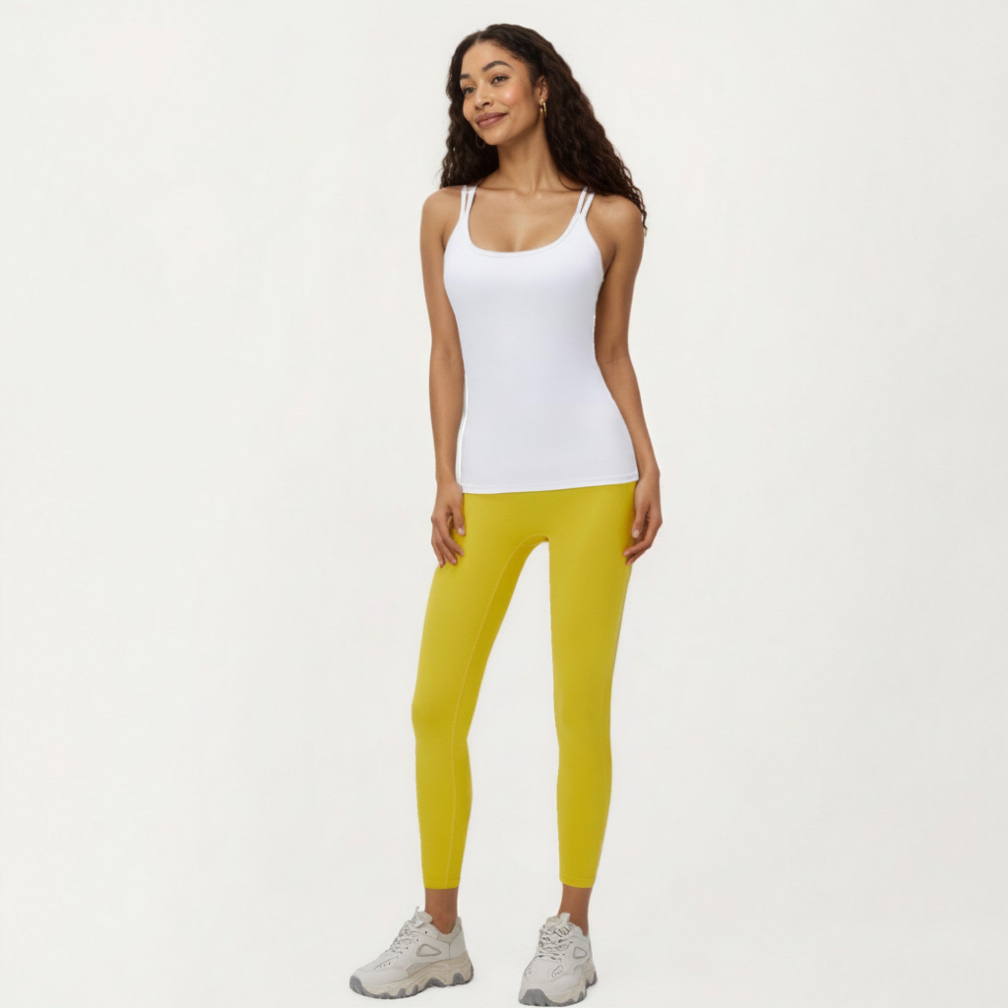 Anna-Kaci Active Women's Fitted Athletic Tank Top with Double Strap Back and Smooth Stretch Knit Fabric