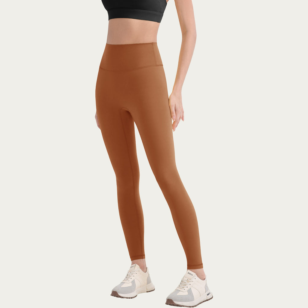 Anna-Kaci Active Women's High Waist Stretch Knit Leggings with Wide Waistband and Smooth Sculpting Fit