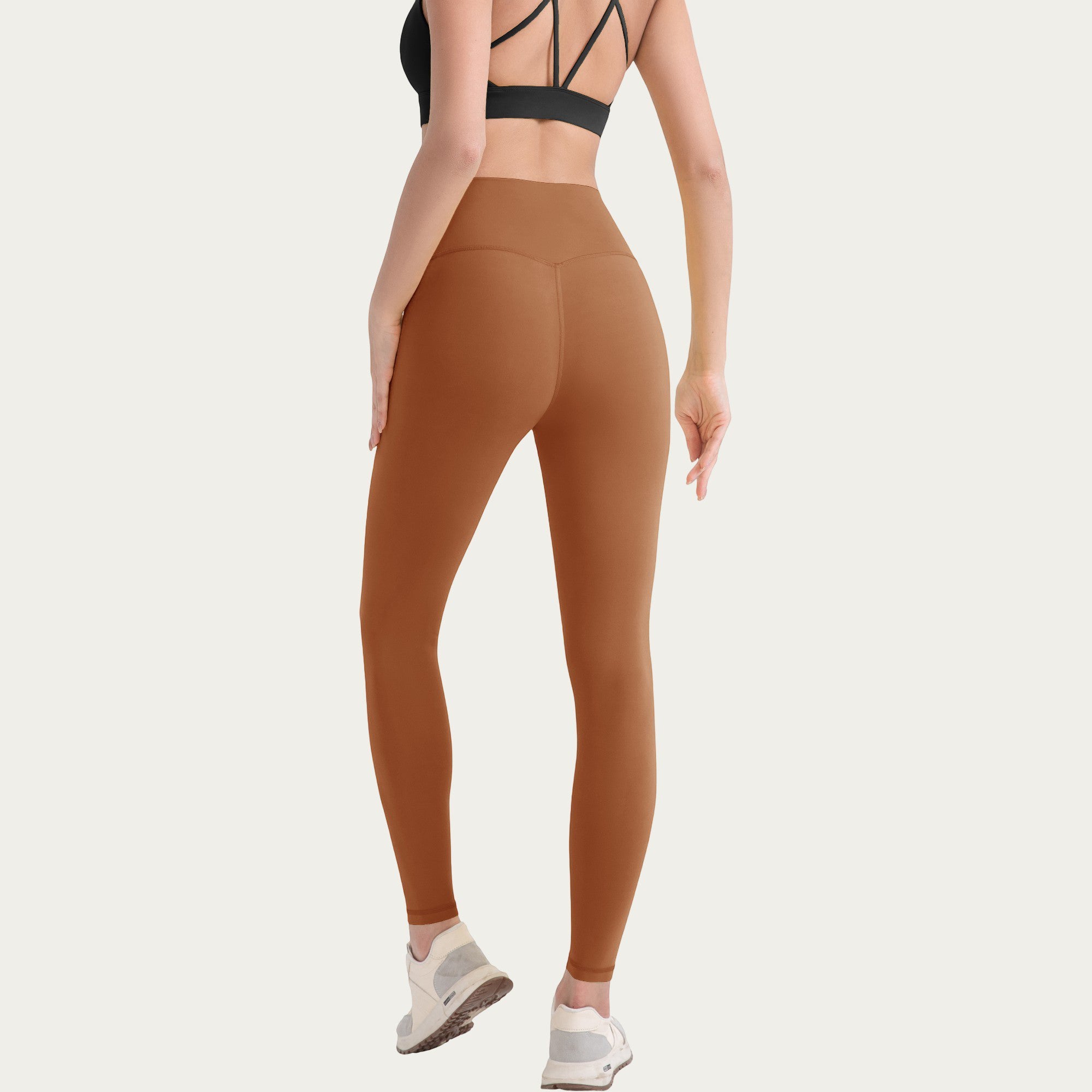 Anna-Kaci Active Women's High Waist Stretch Knit Leggings with Wide Waistband and Smooth Sculpting Fit
