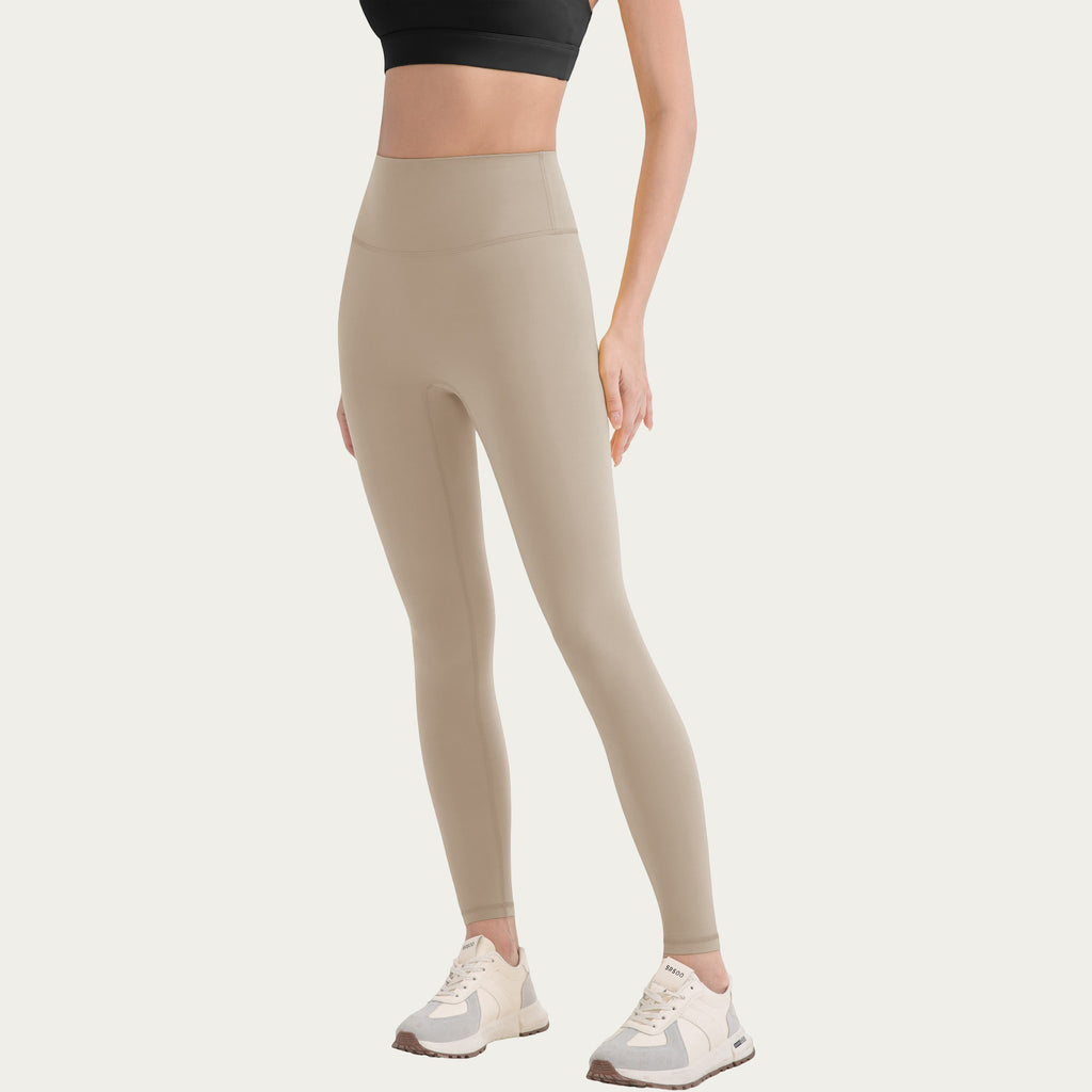 Anna-Kaci Active Women's High Waist Stretch Knit Leggings with Wide Waistband and Smooth Sculpting Fit