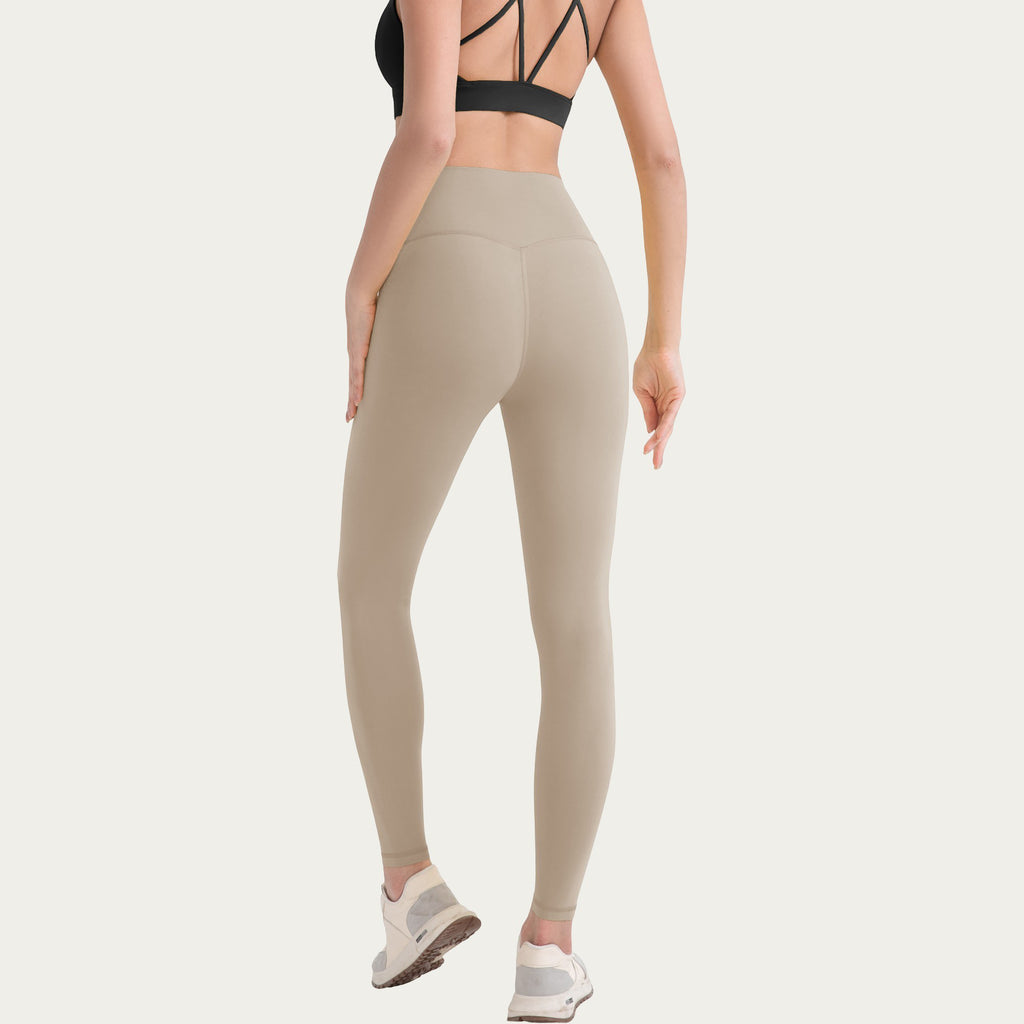 Anna-Kaci Active Women's High Waist Stretch Knit Leggings with Wide Waistband and Smooth Sculpting Fit