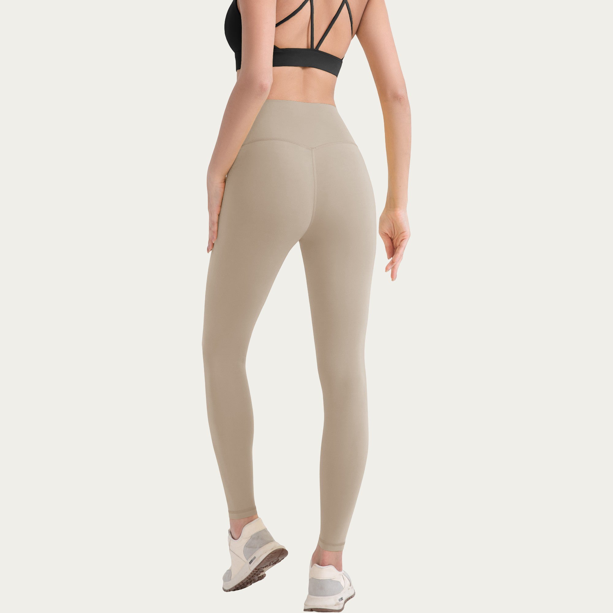 Anna-Kaci Active Women's High Waist Stretch Knit Leggings with Wide Waistband and Smooth Sculpting Fit