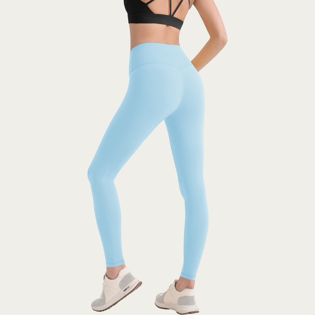 Anna-Kaci Active Women's High Waist Stretch Knit Leggings with Wide Waistband and Smooth Sculpting Fit