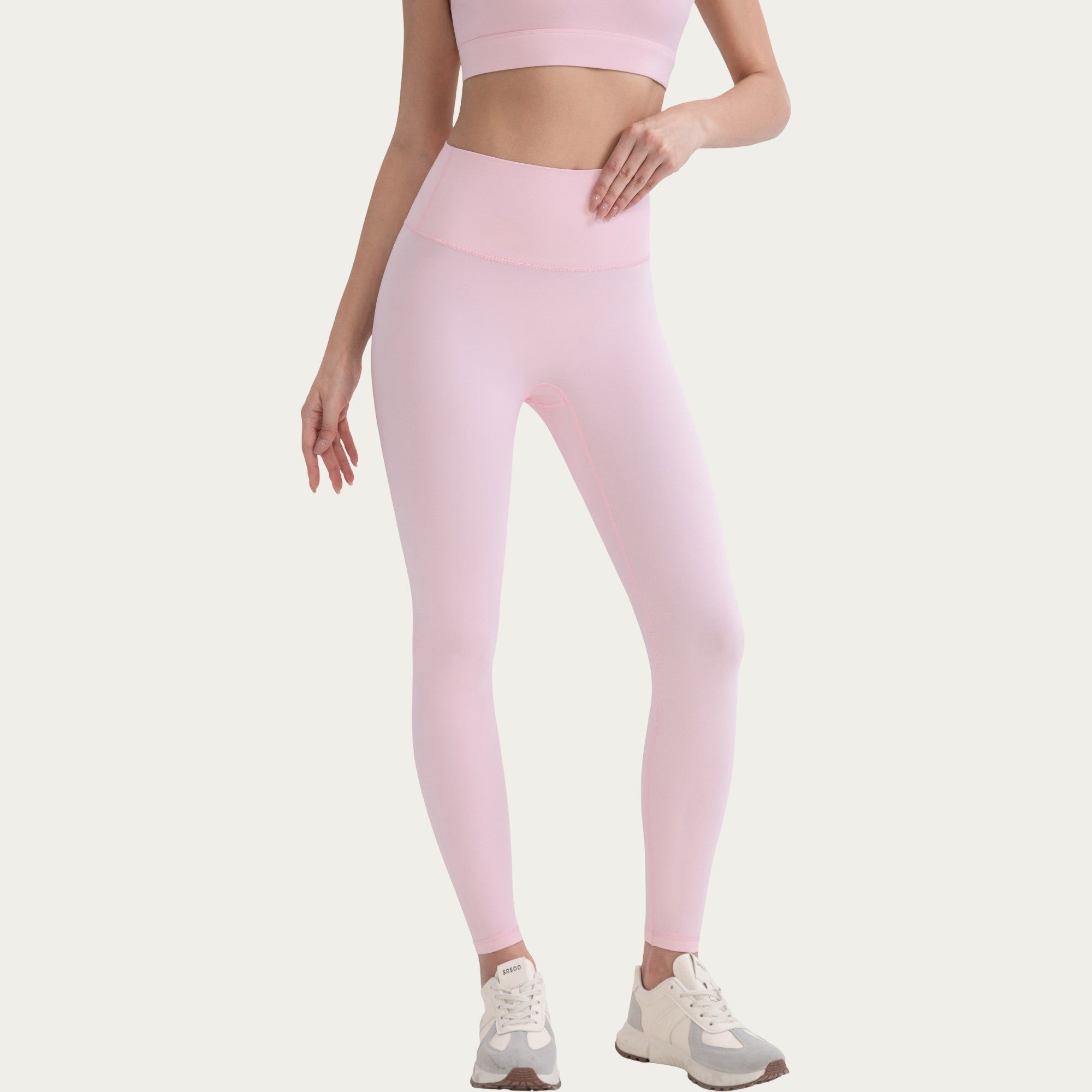Anna-Kaci Active Women's High Waist Stretch Knit Leggings with Wide Waistband and Smooth Sculpting Fit