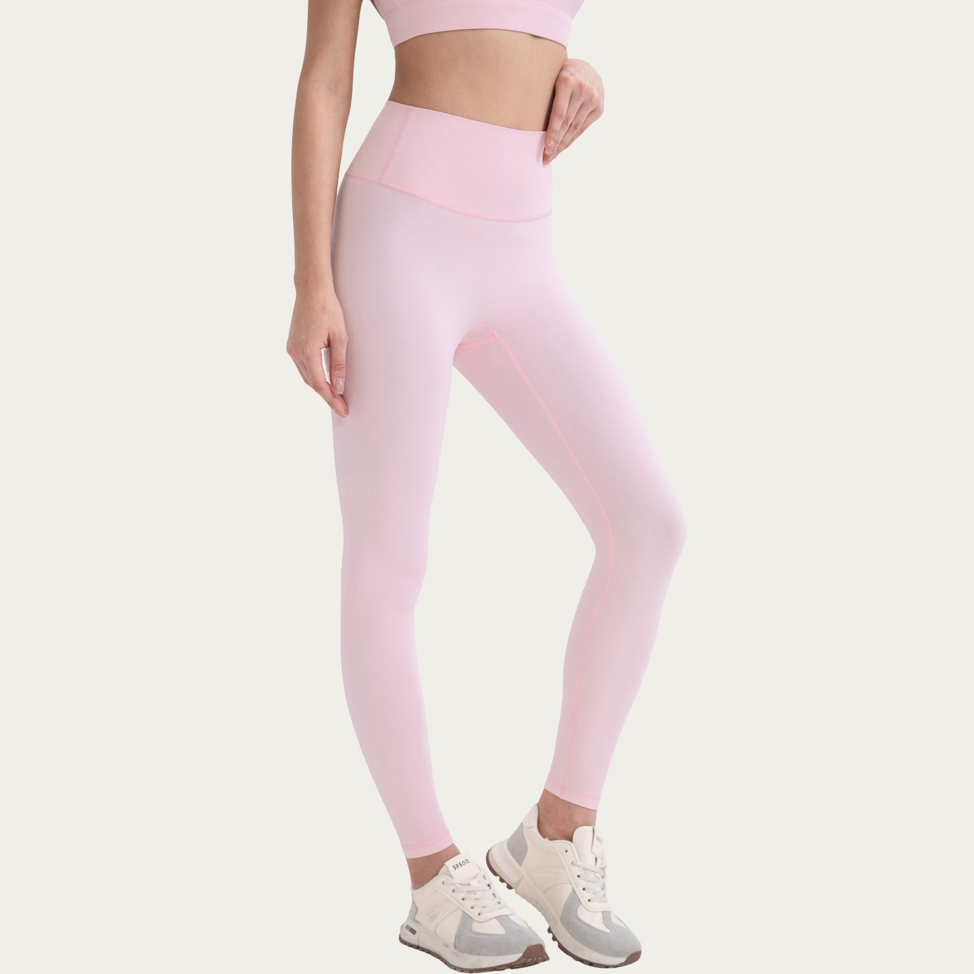 Anna-Kaci Active Women's High Waist Stretch Knit Leggings with Wide Waistband and Smooth Sculpting Fit