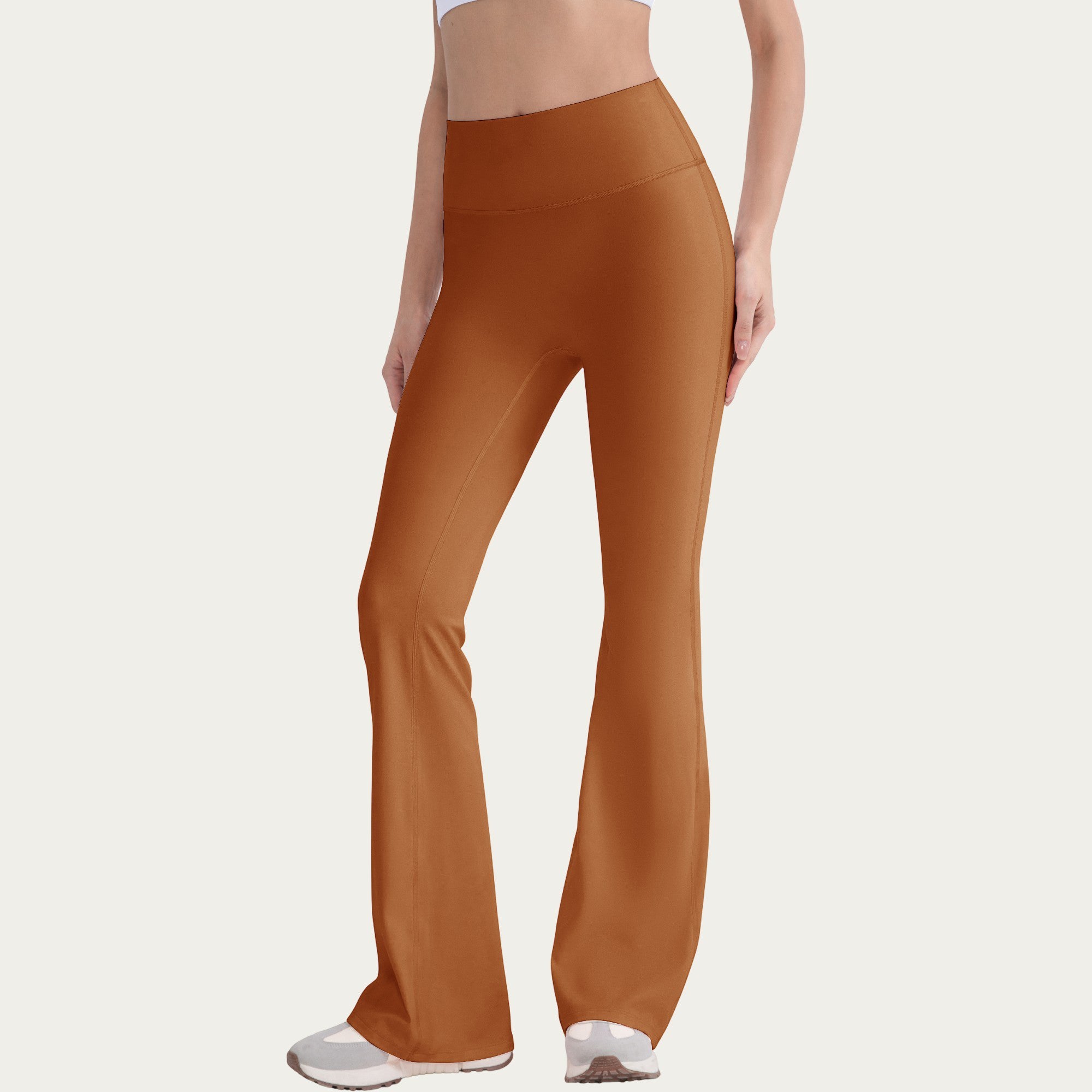 Anna-Kaci Active Women's High Waist Flare Leg Pants with Smooth Stretch Fit